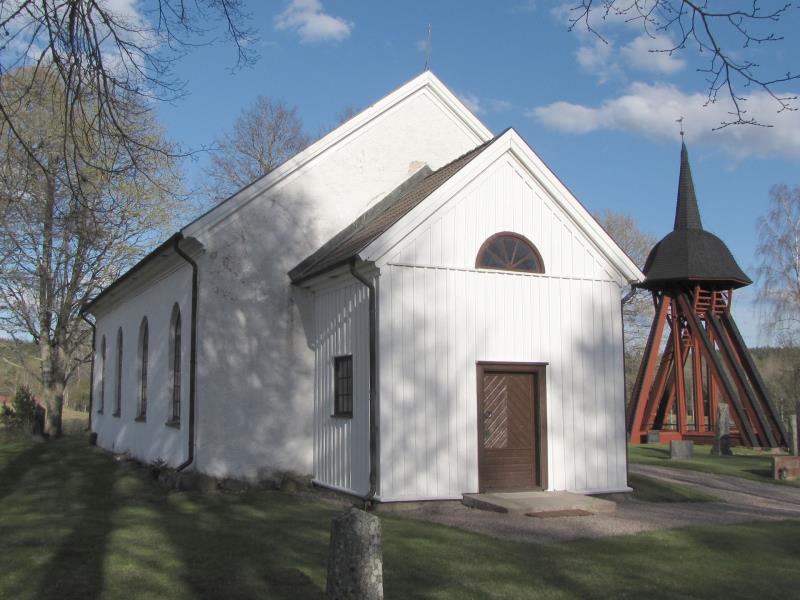 Utvngstorp kyrka r starkt frknippad med Sankt Sigfrid som p 1000-talet stannade till i bygden p vg norrut. Utvngstorps kyrka - Mullsj-Sandhems frsamling